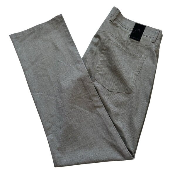 Alberto Ceramica Pants Mens 32x34 Gray Straight Leg Modern Fit Performance
